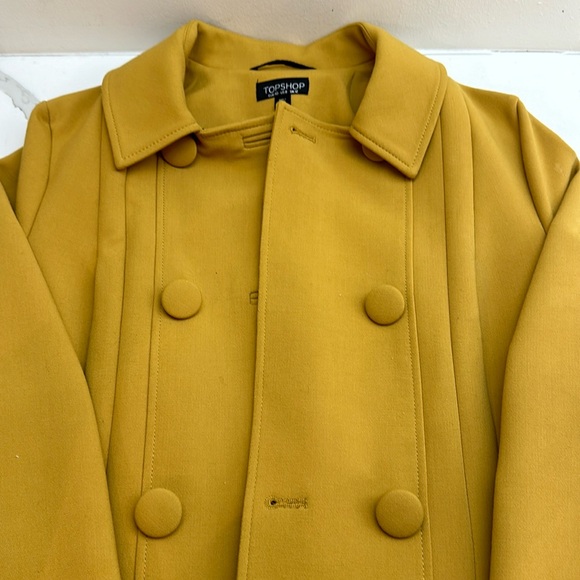 Pre Loved Top Shop Mustard Coat - Picture 1 of 6